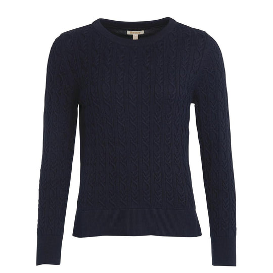 Maglione Donna Barbour Hampton Knitted Blu Navy