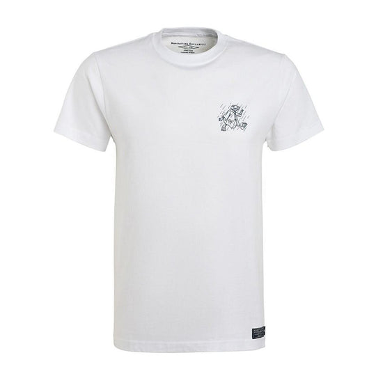 T-shirt Herren Manifattura Ceccarelli Logo Weiß