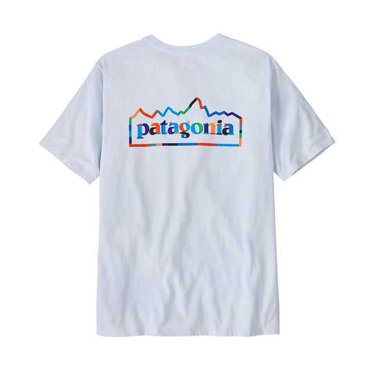 T-shirt Uomo Patagonia Unity Fitz Responsabili-Tee Bianco