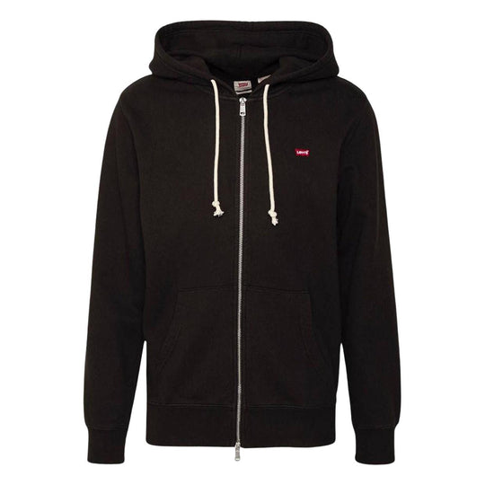 Herren-Sweatshirt Levi's Original Housemark mit durchgehendem Reißverschluss Schwarz