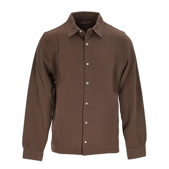 Camicia Uomo Bl'Ker Portland Piquet M/L Marrone