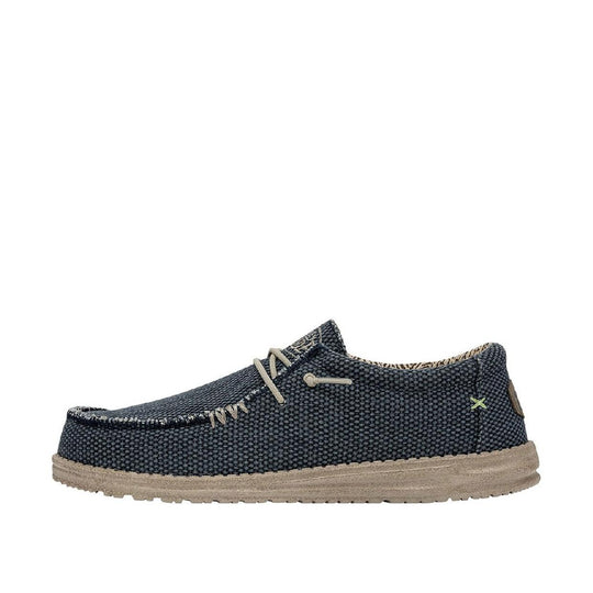 Mocassini Uomo Hey Dude Wally Braided Blu