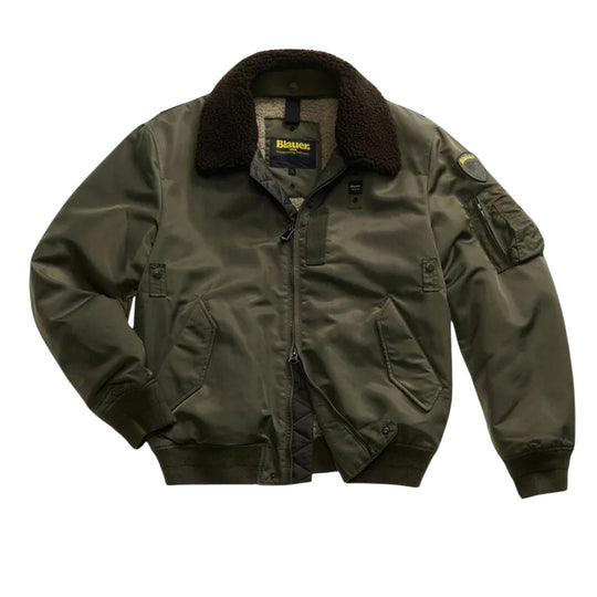 Giubbino Uomo Blauer Bomber Marshall Verde Militare