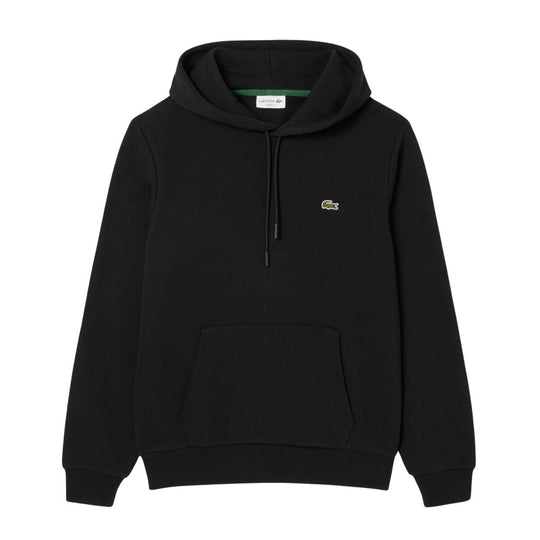 Felpa Uomo Lacoste Cotone Felpato Nero