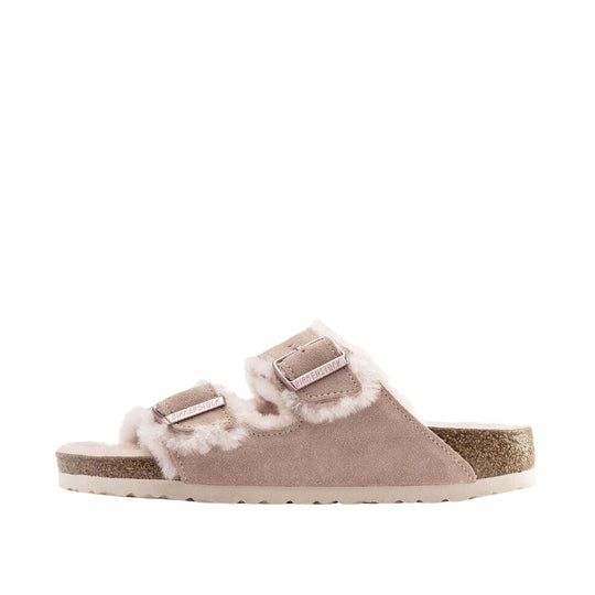 Damensandale Birkenstock Arizona Lammfell Rosa