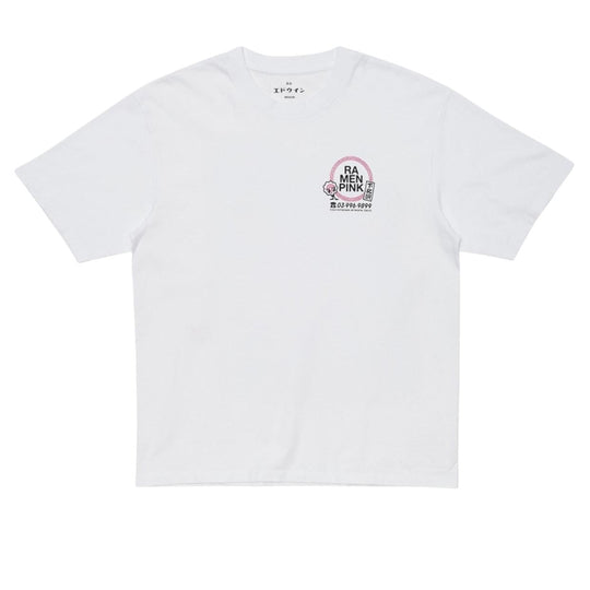 T-Shirt Uomo Edwin Ramen Pink Bianco