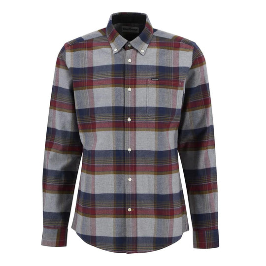 Camicia Uomo Barbour Portdown Sartoriale Grigio Multicolor