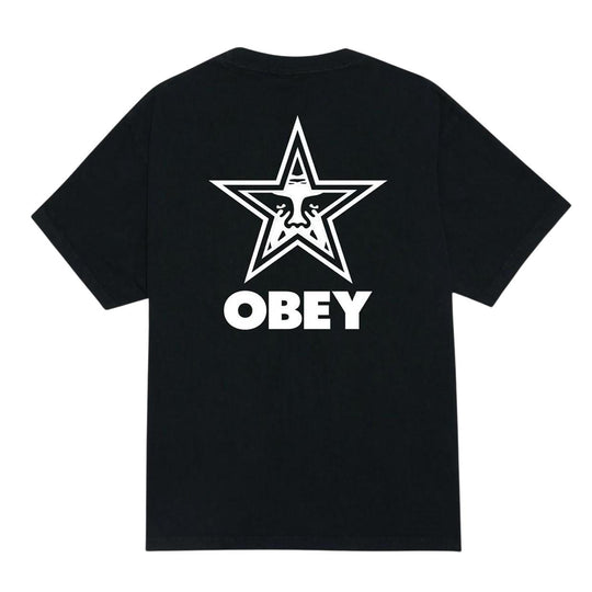 T-shirt Uomo Obey Bold Star Pigment Nero