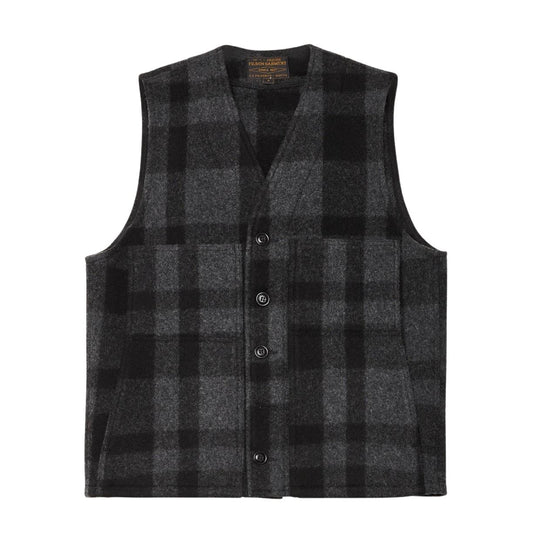 Gilet Uomo Filson Mackinaw Wool Vest Nero/Grigio