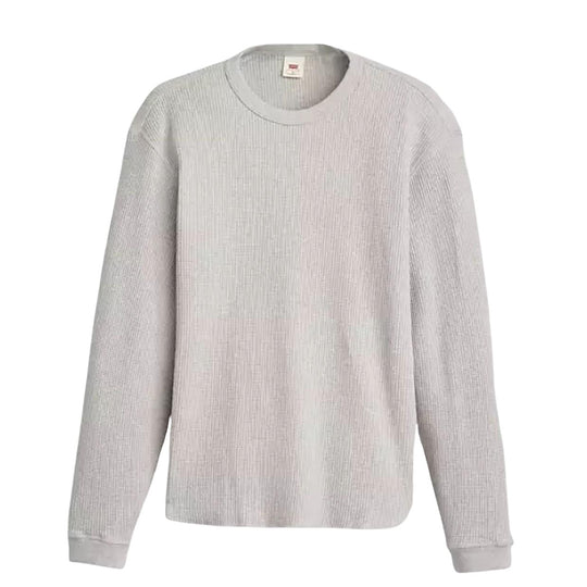 T-Shirt Uomo LEVI'S LS RLX Termal Tee Grigio Melange