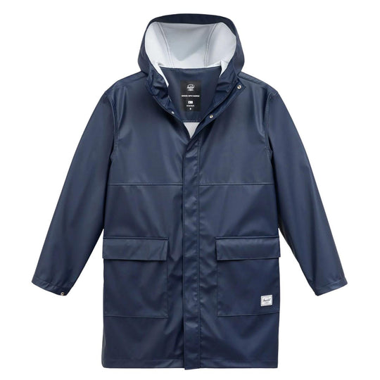 Men's Herschel Classic Long Rain Jacket Navy Blue