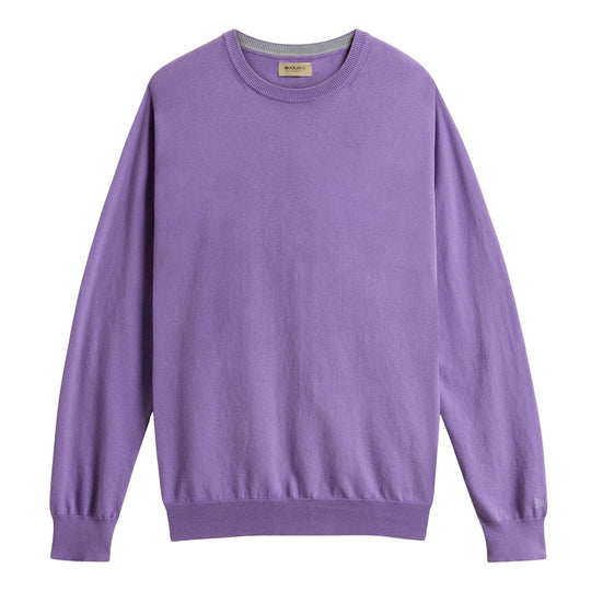 Maglione Uomo Woolrich Logo Lilla