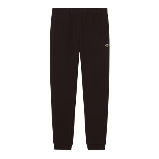 Pantalone Felpa Uomo Lacoste Unito Polsino Nero