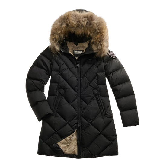 Piumino Lungo Donna Blauer Althea Nero