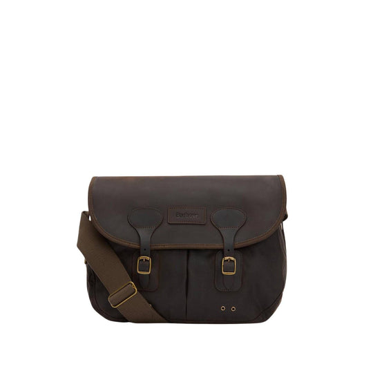 Borsa Uomo Barbour Wax Leather Tarras Verde Oliva