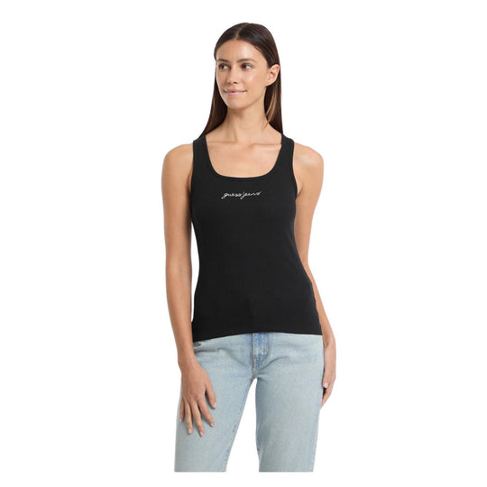 Canottiera Donna Guess Costine Nero