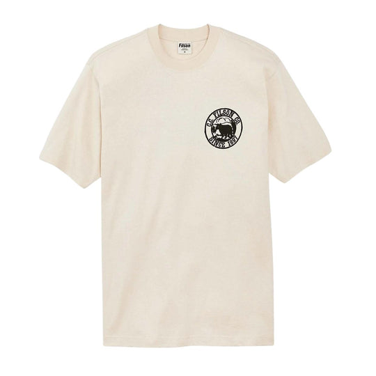 T-shirt Uomo Filson Frontier Graphic Bianco Panna