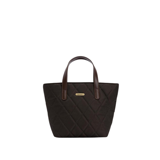 Borsa Donna Barbour Mini Tote Quilited Verde Oliva