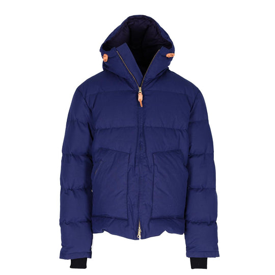 Piumino Manifattura Ceccarelli Goose Down Hooded Blu Navy