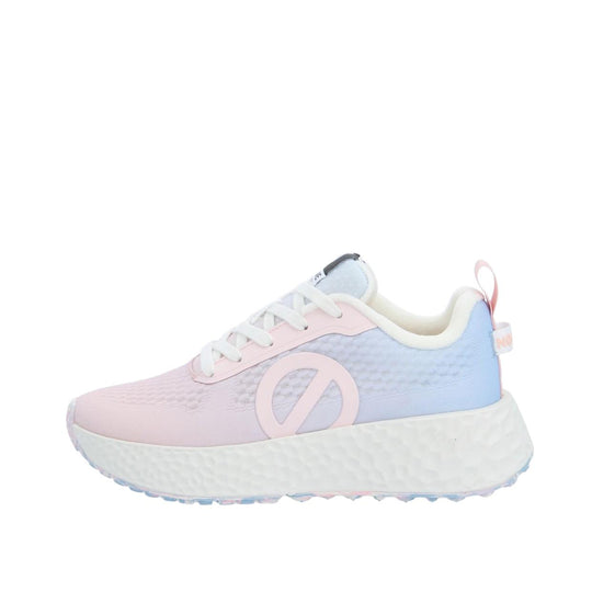 Sneakers Plateau Donna No Name carter Fly W Rosa/Azzurro