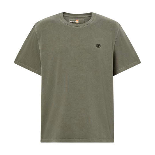 T-Shirt Uomo Timberland Dunstan River Garment Dye Verde Militare