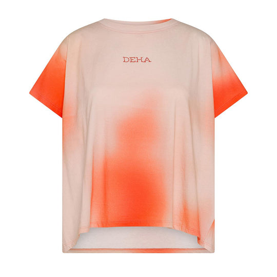 T-Shirt Donna Deha All-Over Arancio Multicolor