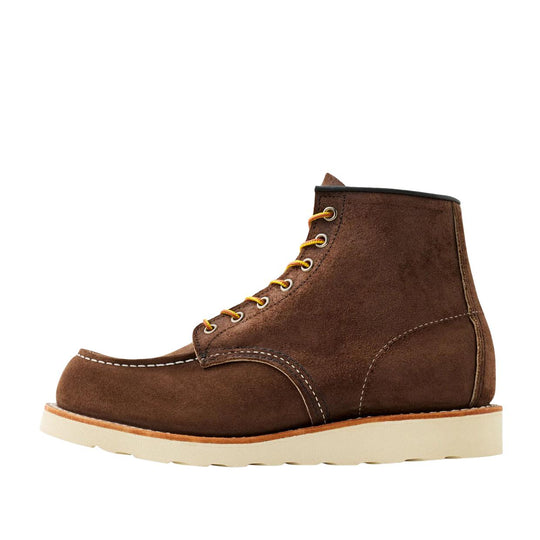 Stivaletti Uomo Red Wing Classic Moc Suede Cioccolato