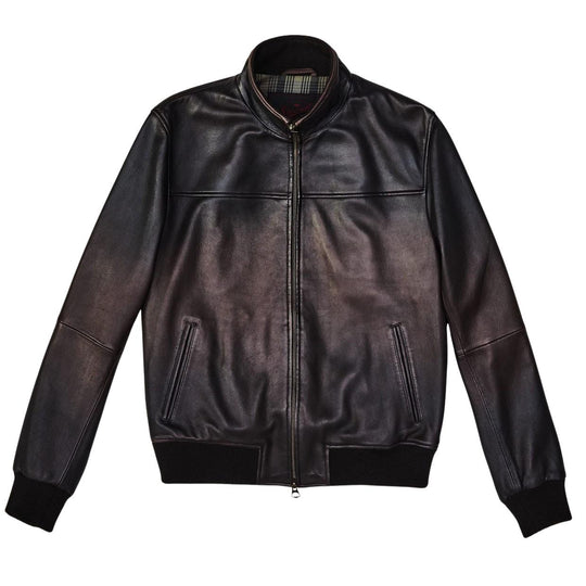 Giubbino Uomo Stewart Paul Washed Nappa Marrone