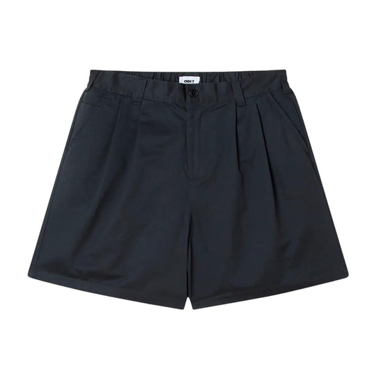 Bermuda Uomo Obey Foster Pleated Short Nero
