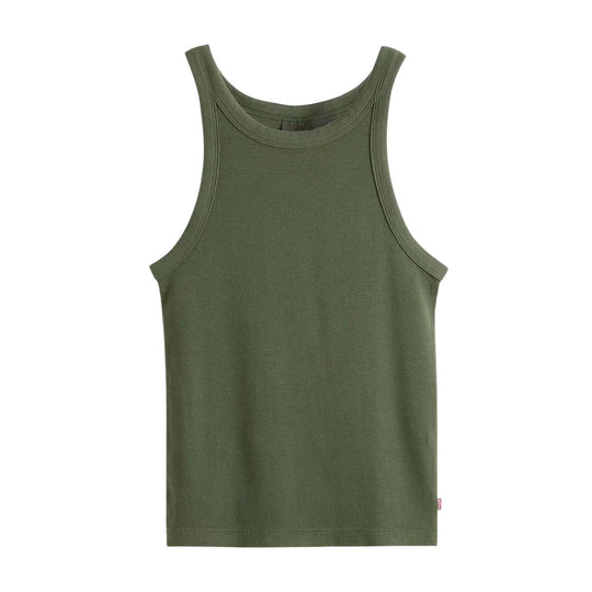 Canotta Donna Levi'S Con Spalline Incrociate Verde Militare
