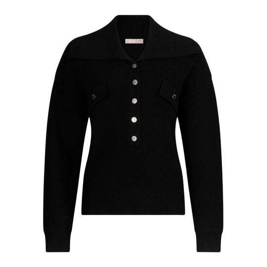 Maglia Donna Liu-Jo Polo Collo Ampio Nero