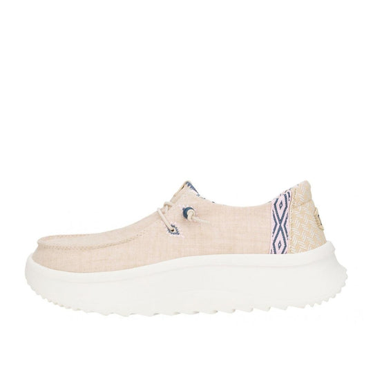 Mocassini Donna Hey Dude Wendy Peak Chambray Nocciola