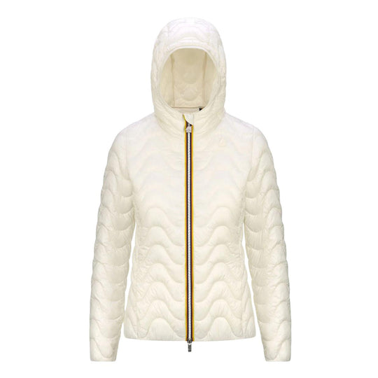 Piumino Donna K-Way Lily Quilted Warm Bianco Panna