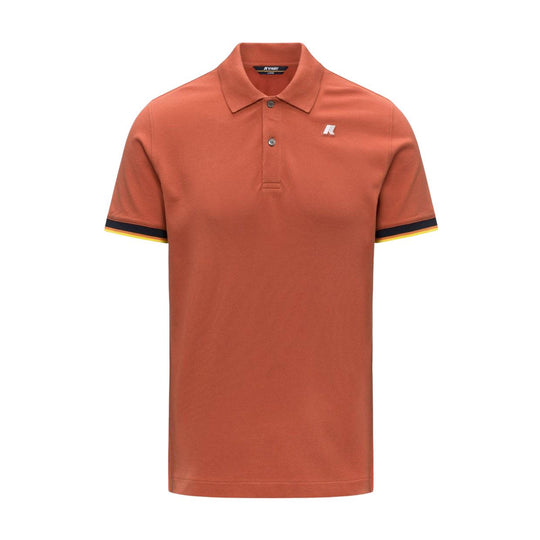 Polo Uomo K-Way Vincent Pique Slim Arancione