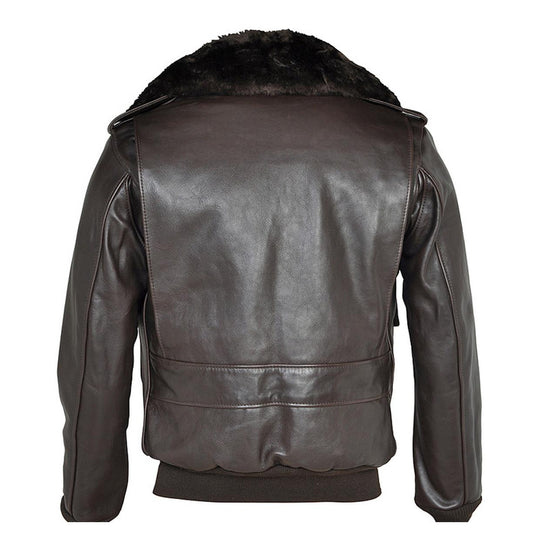 Giubbino Uomo Schott Aviatore Made In Usa Marrone