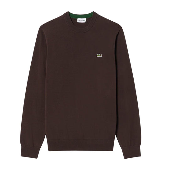 Maglia Uomo Lacoste Girocollo Unito Marrone