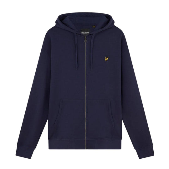 Men's Lyle & Scott Full Zip Navy Blue Sweatshirt