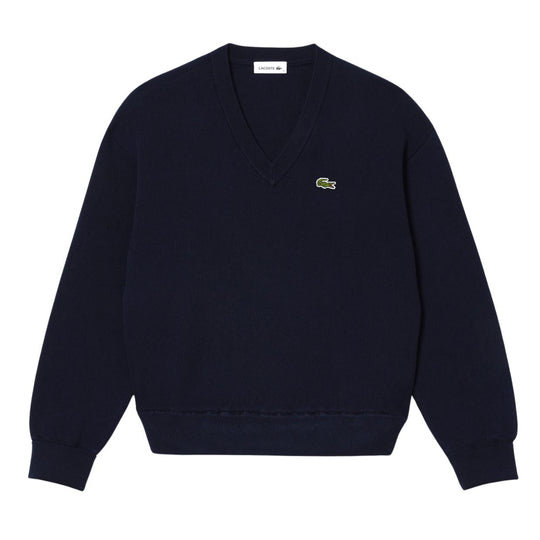 Damenpullover Lacoste Muschelstrick Blau