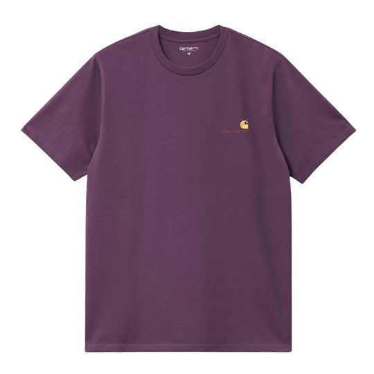 T-shirt Herren Carhartt WIP S/S American Script Lila