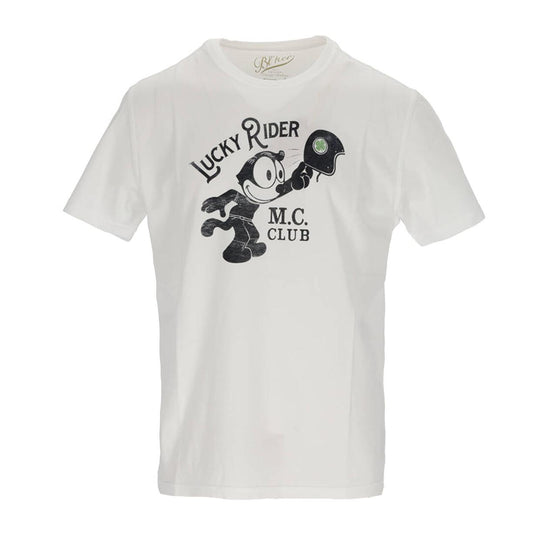 T-Shirt Uomo Bl'Ker Lucky Rider Felix Bianco
