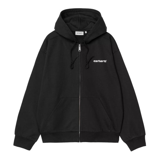 Felpa Uomo Carhartt Wip Hooded Archive Lines Jacket Nero