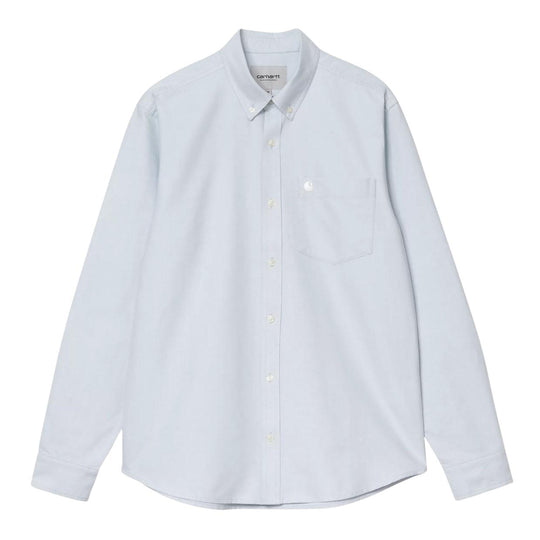 Camicia Uomo Carhartt WIP L/S C-Logo Celeste