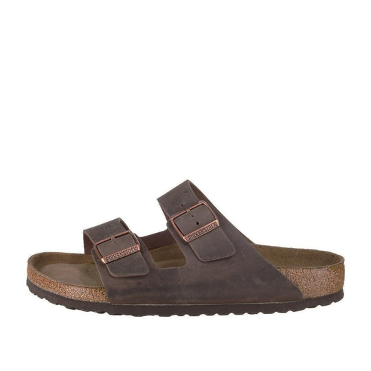Sandali Unisex Birkenstock Arizona Pelle Oliata Marrone