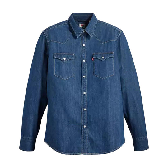 Herrenhemd Levi's Standard Western Barstow Blau Denim