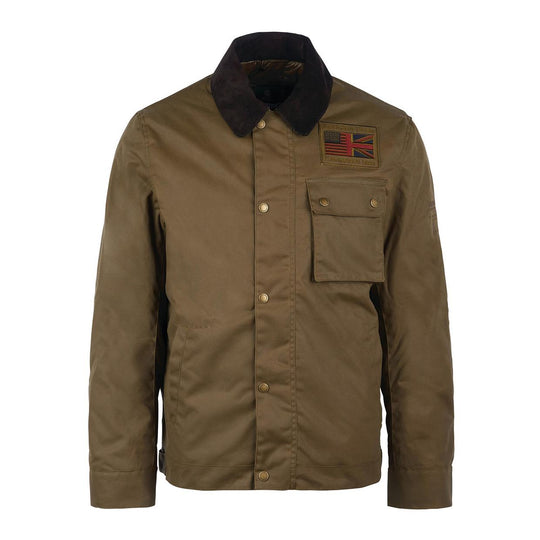 Giubbino Uomo Barbour International Workers Wax (Steve McQueen) Nocciola