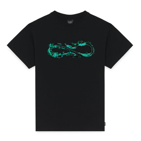 T-Shirt Herren Propaganda Logo Feuer Schwarz