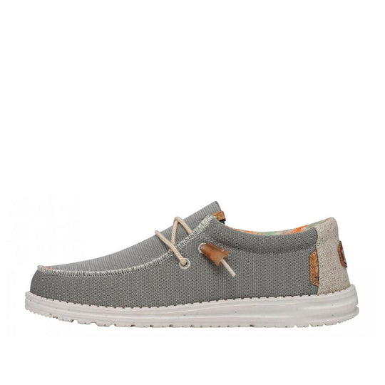Scarpe Uomo Hey Dude Wally Knit Grigio