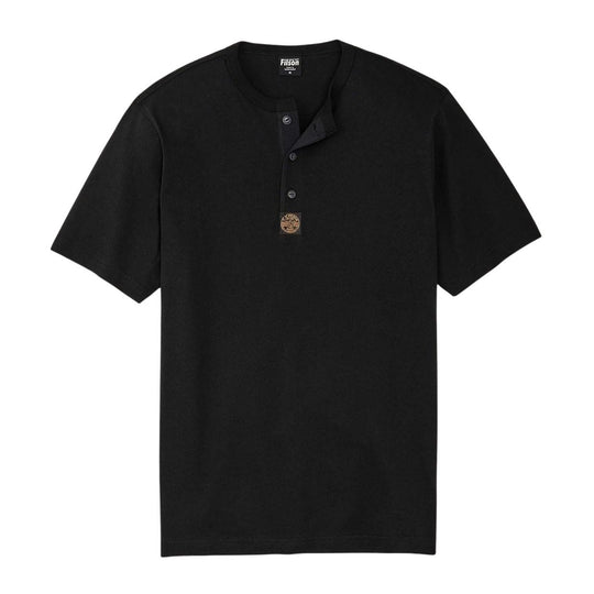 T-shirt Herren Filson Frontier Henley Schwarz