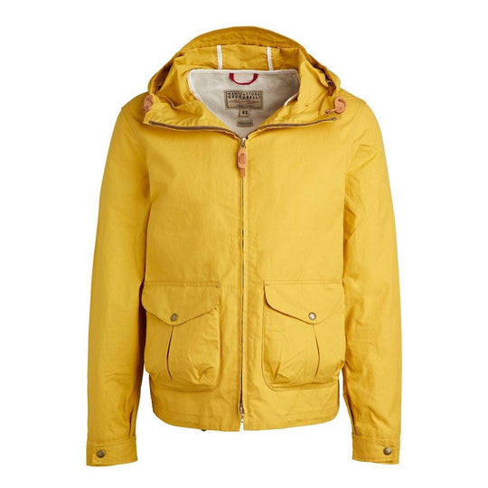 Giubbino Manifattura Ceccarelli Kapuzen-Blazer-Mantel Gelb