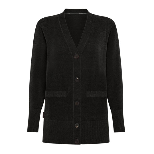 velvet vent cardigan wom knit